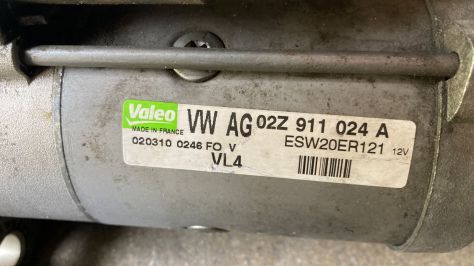Motorino avviamento Volkswagen Polo 1.6TDI del 2011 (02Z911024A) - Foto 3