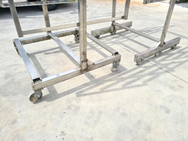 2 carrelli inox per salumeria usati - Foto 4