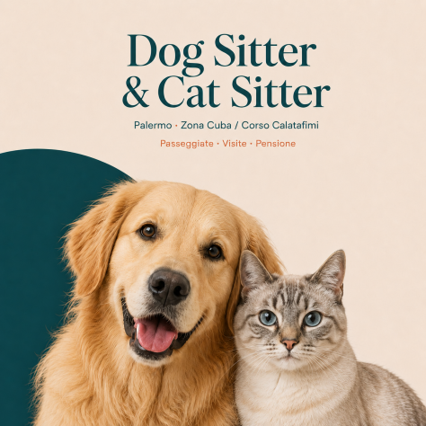 Dog Sitter e Cat Sitter a Palermo – Pensione Domestica per Animali Pet Sitter