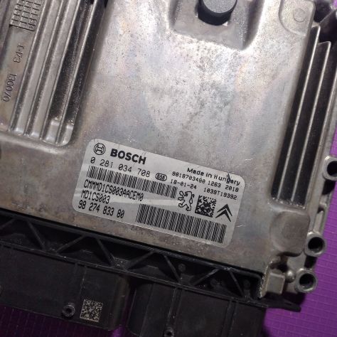 ECU Peugeot 308 BOSCH 0281034708 9827483380 MD1CS003 9818703480 Centralina mot - Foto 3