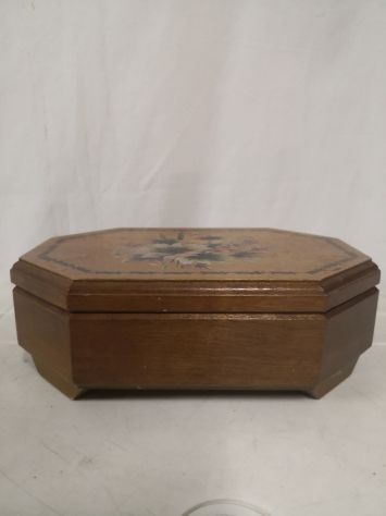 Porta gioielli/oggetti in legno vintage anni '70 dipinto a mano Moena (TN) - Foto 2