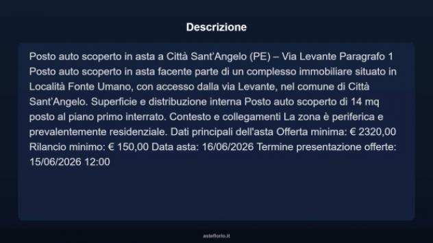 Immobile in asta di 14 m² in vendita a Città Sant'Angelo - Foto 3
