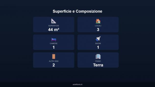 Immobile in asta di 44 m² in vendita a Castiglione del Lago - Foto 3