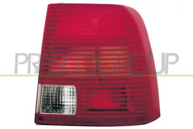 FANALE POSTERIORE DESTRO ROSSO/BIANCO-SENZA PORTALAMPADA MOD. 4 PORTE VG0524153 Parti elettriche  Fanaleria  Fanali  Fanale post. dx.
