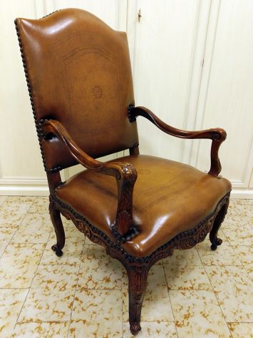 Poltrona Trono In Noce - Foto 2