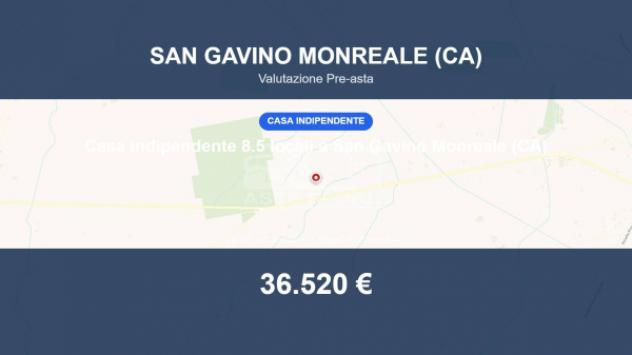 Immobile in asta di 128 m² con più di 5 locali in vendita a San Gavino Monreale