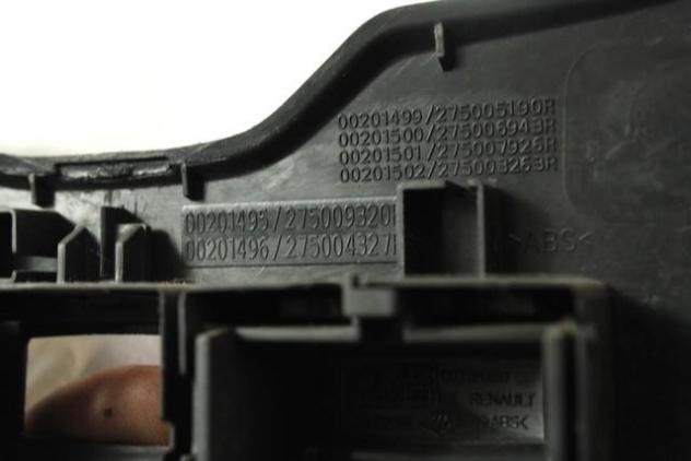 275004327R MASCHERINA RIVESTIMENTO CRUSCOTTO CENTRALE DACIA DOKKER 1.6 G 61KW 5M 5P (2015) RICAMBIO USATO - Foto 3
