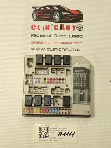 SCATOLA PORTA FUSIBILI NISSAN Micra Cabrio 284B7AX615 CR14DE benzina 1386 (0510)