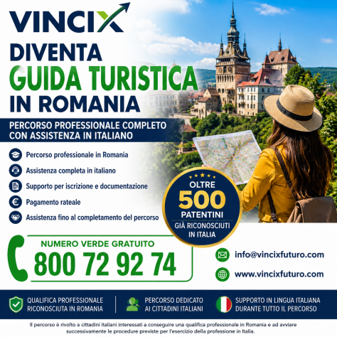 DIVENTA GUIDA TURISTICA – PERCORSO PROFESSIONALE IN ROMANIA