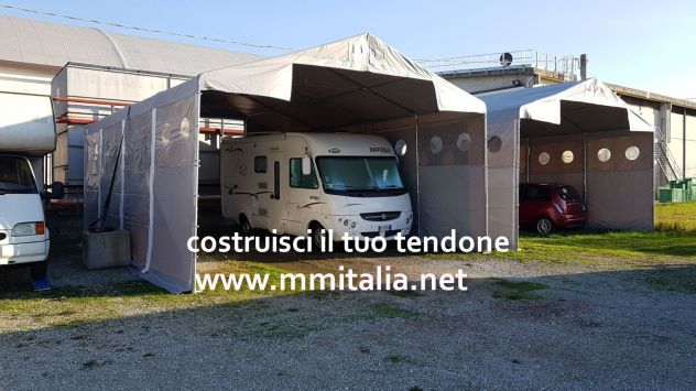 TENDONI AGRICOLI, STALLE MOBILI 8 X 18 X 3,96 MT. MM ITALIA - Foto 10