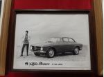 ALFA ROMEO FOTO ORIGINALI ANNI 70' CON  QUADRO IN LEGNO