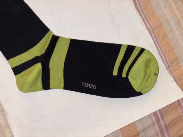 CALZE NUOVE DA UOMO LEGGERE FIRMATE ORIGINALI”KENZO”MADE IN ITALY IN COTONE - Foto 4