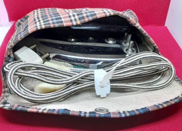 Ferro da stiro termozeta da viaggio vintage con custodia funzionante - Foto 7