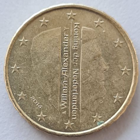 Moneta Paesi Bassi 10 centesimi di euro 2014