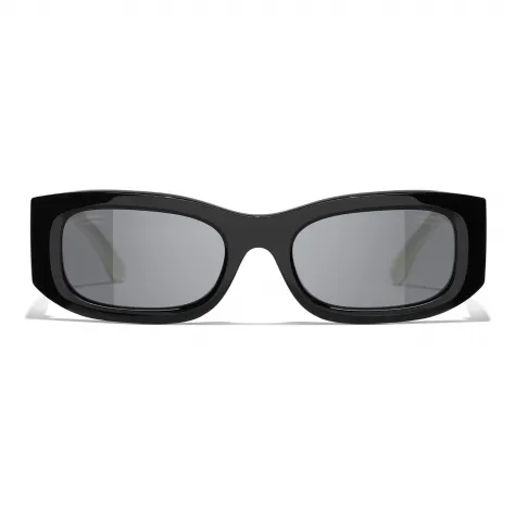 Occhiali da sole CHANEL - Nero e Bianco lucido - Nuovo - Foto 5