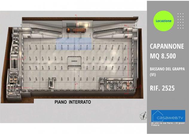 2525 - Capannone 8.500 MQ a Bassano del Grappa (VI) Rif. 2525 - Foto 2