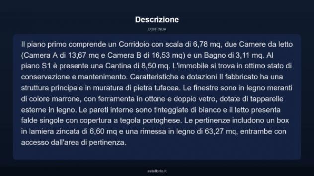 Immobile in asta di 176 m² con più di 5 locali e box auto in vendita a Soriano nel Cimino - Foto 14
