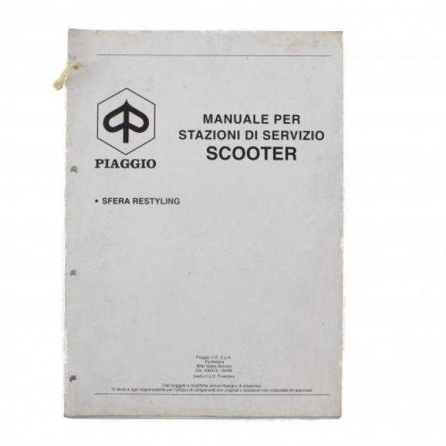 Manuale stazioni servizio scooter Piaggio sfera Restyling 406372