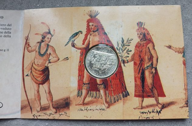REPUBBLICA ITALIANA - 500 LIRE SCOPERTA AMERICA 1992 4a EMISSIONE - Foto 3