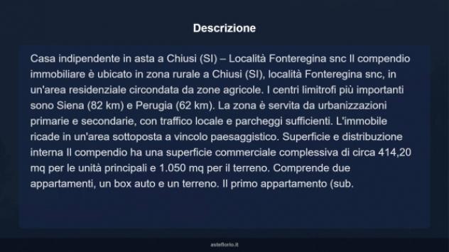 Immobile in asta di 414 m² con più di 5 locali e box auto in vendita a Chiusi - Foto 16