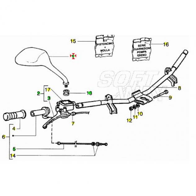 Specchio Gilera Runner NRG Power - Foto 5