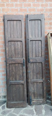scuri in legno massello/porta in noce blindata/finestre cornice in alluminio - Foto 2
