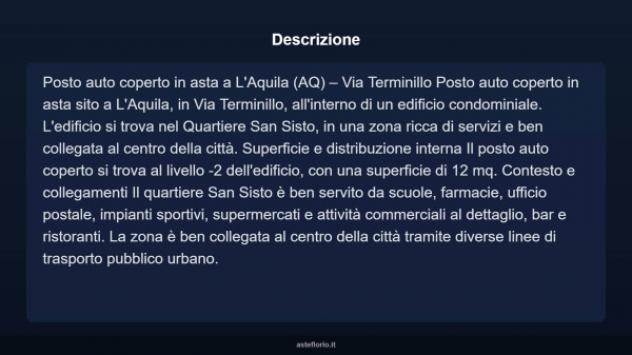 Immobile in asta di 12 m² in vendita a L'Aquila - Foto 4