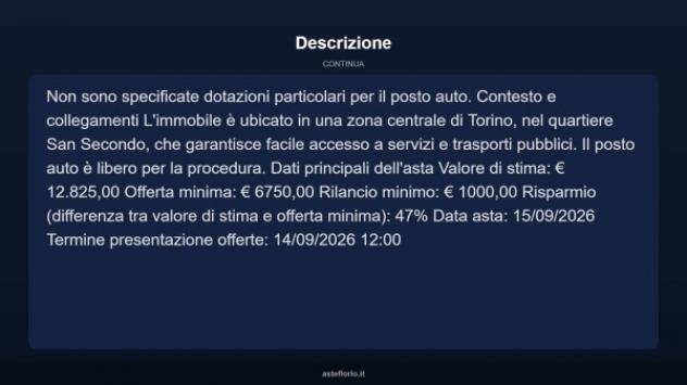 Immobile in asta di 9 m² in vendita a Torino - Foto 5