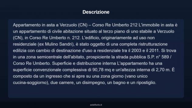 Immobile in asta di 90 m² in vendita a Verzuolo - Foto 4