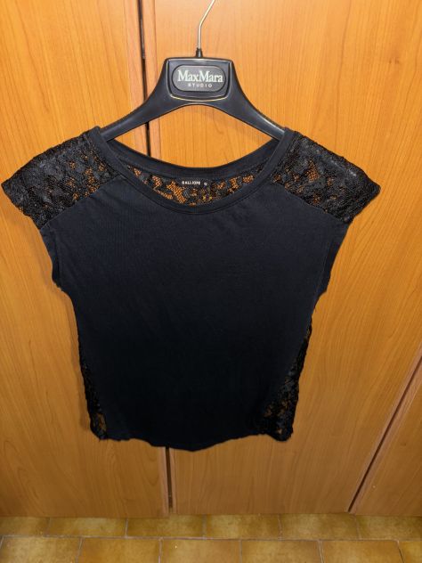 TOP/CANOTTIERA IN OTTIME CONDIZIONI,IN PIZZO NERO,MARCA”CALLIOPE”ORIGINALE,DA DO - Foto 2