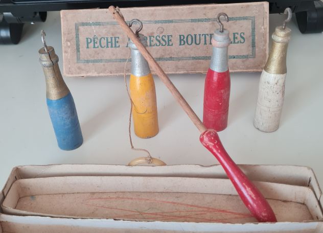 Pèche Adresse en Bouteilles antico gioco francese di precisione - Foto 2