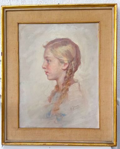 Dipinto di G. Duodo - Ritratto femminile - Foto 2