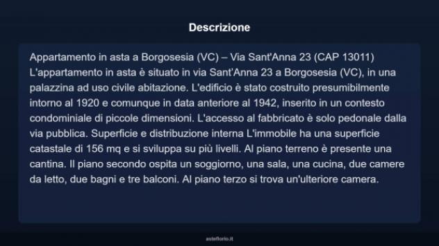 Immobile in asta di 156 m² con più di 5 locali in vendita a Borgosesia - Foto 3
