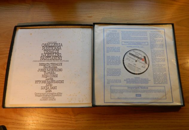 Vinile Mascagni, Cavalleria Rusticana, Decca, 1974 Box da due dischi - Foto 2