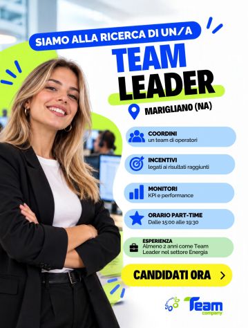TEAM LEADER CALL CENTER ENERGIA a Marigliano (NA)!