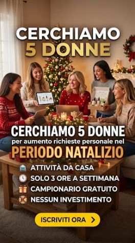 Incaricate vendita da casa - Periodo Natalizio (3h/settimana)