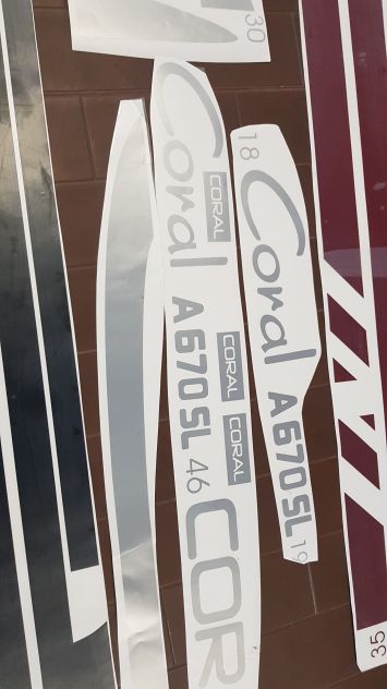 adesivi per camper coral adria a 670 sl in set completo come in foto - Foto 4