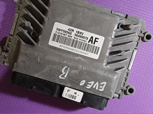 Centralina SIEMENS 5WY5956G CHEVROLET (DAEWOO) AVEO T250 1.2 62kw 96469978 Chev - Foto 4