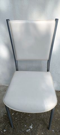Sedie vintage in similpelle/metallo - Foto 4