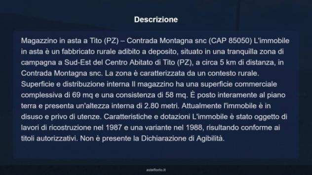 Immobile in asta di 69 m² in vendita a Tito - Foto 9