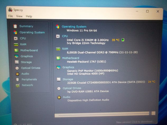 NOTEBOOK HP ELITEBOOK 8560P CORE I5+8GB+250SSD+WINDOWS 11 - Foto 8