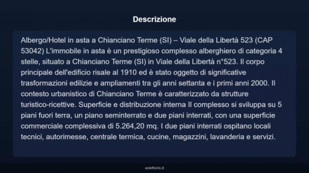 Immobile in asta di 5264 m² in vendita a Chianciano Terme - Foto 10