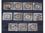 AUSTRIA 1900-1909 Lotto di 55 francobolli