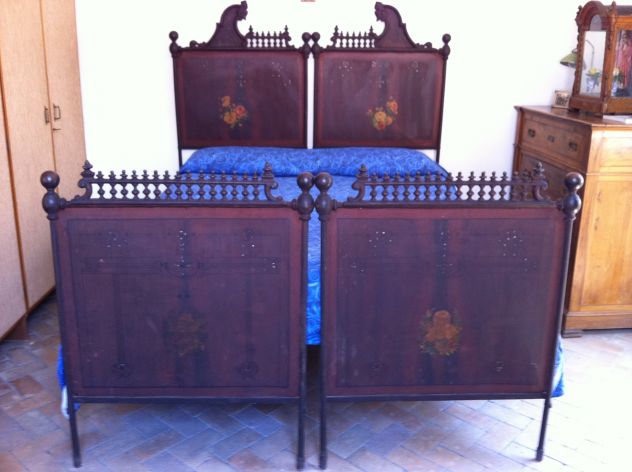 Letto in ferro battuto d'epoca - Foto 2