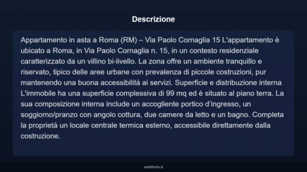 Immobile in asta di 99 m² in vendita a Roma - Foto 3