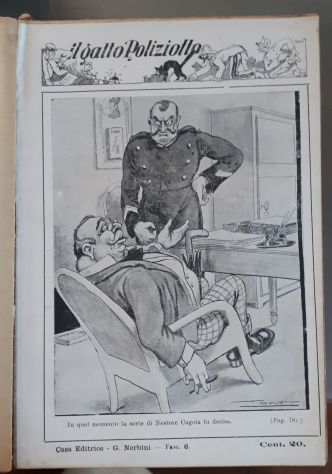 il Gatto Poliziotto, C. RIOVITTO, CASA EDITRICE G. NERBINI 1917. - Foto 7