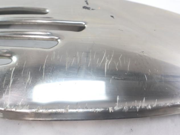PIAGGIO VESPA GTS 300 SUPER 1A0093185 COVER CROMATA PARACALORE MARMITTA 08 - 16 HEATGUARD MUFFLER CON GRAFFI - Foto 2