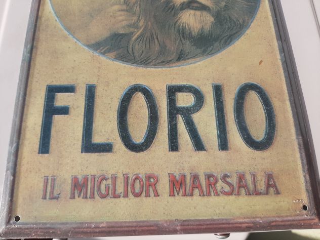 INSEGNA FLORIO IL MIGLIOR MARSALA TARGA IN RILIEVO - Foto 3