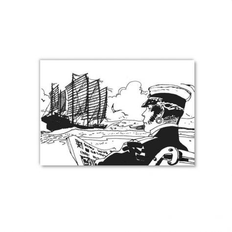 Quadro Corto Maltese dipinto a mano fumetto - Foto 2