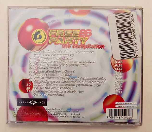 Various Free Party 96 The Compilation Etichetta: Dance Pool – DAN 484493 2 - Foto 3